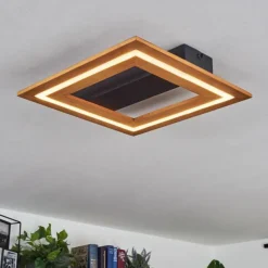 hofstein Plafonnier Charentay LED Noir, 1 lumière* Éclairage Led