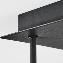 Suspension Verre Fumé-hofstein Plafonnier Chehalis Laiton, Noir, 5 lumières