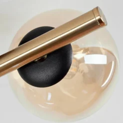 hofstein Plafonnier Chehalis LED Laiton, Noir, 3 lumières