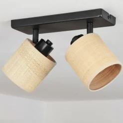 Luminaires Scandinaves-hofstein Plafonnier Chenevrey Noir, 2 lumières