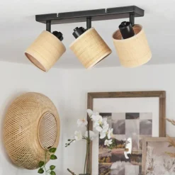Luminaires Scandinaves-hofstein Plafonnier Chenevrey Noir, 3 lumières