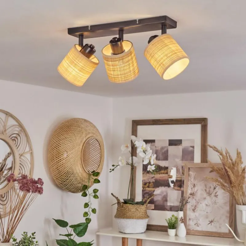 Luminaires Scandinaves-hofstein Plafonnier Chenevrey Noir, 3 lumières