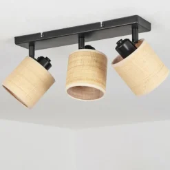 Luminaires Scandinaves-hofstein Plafonnier Chenevrey Noir, 3 lumières