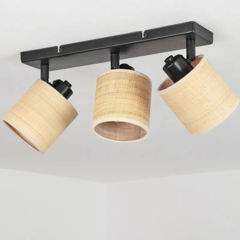 Luminaires Scandinaves-hofstein Plafonnier Chenevrey Noir, 3 lumières