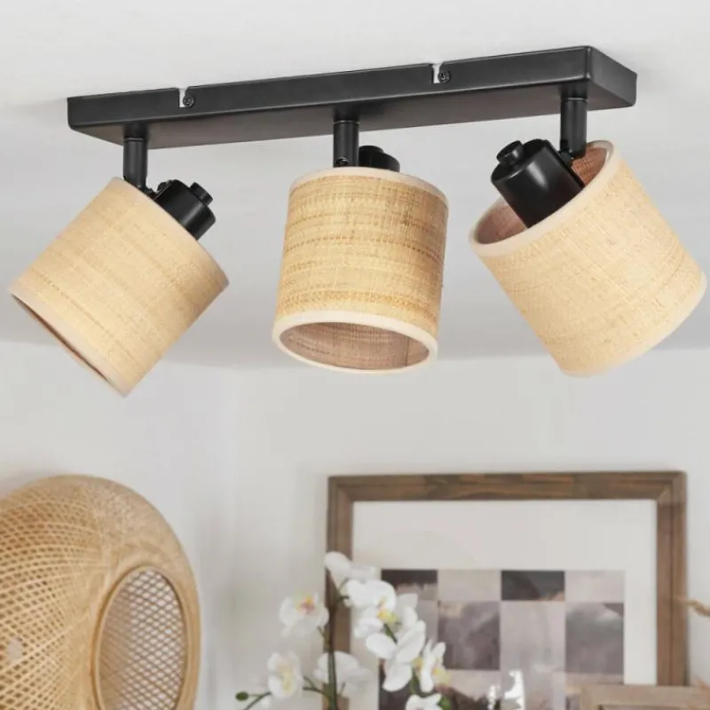 Luminaires Scandinaves-hofstein Plafonnier Chenevrey Noir, 3 lumières