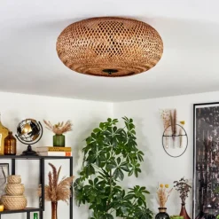 Luminaires Scandinaves-hofstein Plafonnier 40 cm Bauro Noir, 3 lumières