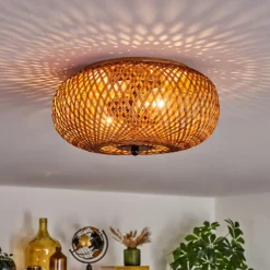 Luminaires Scandinaves-hofstein Plafonnier 30 cm Bauro Noir, 2 lumières