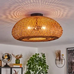 Luminaires Scandinaves-hofstein Plafonnier 50 cm Bauro Noir, 2 lumières