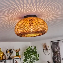 Luminaires Scandinaves-hofstein Plafonnier 30 cm Bauro Noir, 1 lumière