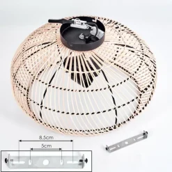 Luminaires Scandinaves-hofstein Plafonnier 40 cm Brandala Noir, 3 lumières