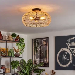 Luminaires Scandinaves-hofstein Plafonnier 40 cm Brandala Noir, 3 lumières