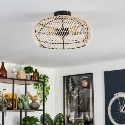 Luminaires Scandinaves-hofstein Plafonnier 40 cm Brandala Noir, 3 lumières