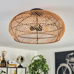 Luminaires Scandinaves-hofstein Plafonnier 50 cm Brandala Noir, 3 lumières