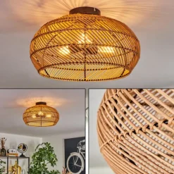 Luminaires Scandinaves-hofstein Plafonnier 40 cm Brandala Noir, 3 lumières