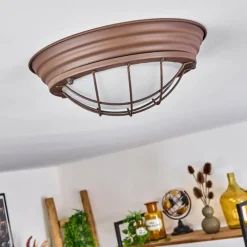 hofstein Plafonnier Coltauco Rouille, 1 lumière