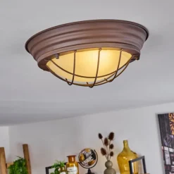 hofstein Plafonnier Coltauco Rouille, 1 lumière