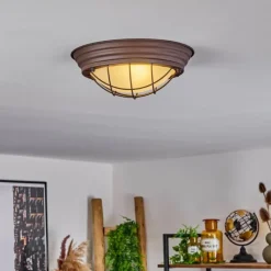 hofstein Plafonnier Coltauco Rouille, 1 lumière