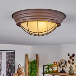 hofstein Plafonnier Coltauco Rouille, 1 lumière