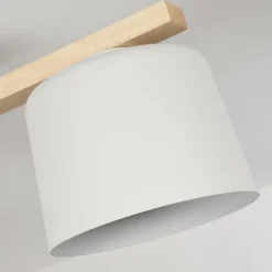 Luminaires Scandinaves-hofstein Plafonnier Combarbala Gris, Bois clair, 3 lumières