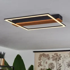 hofstein Plafonnier Courceaux LED Écru, Noir, 1 lumière