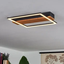 hofstein Plafonnier Courceaux LED Écru, Noir, 1 lumière