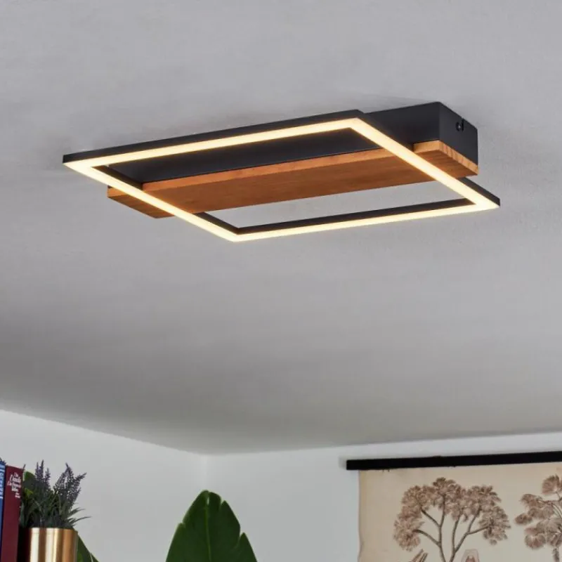 hofstein Plafonnier Courceaux LED Écru, Noir, 1 lumière