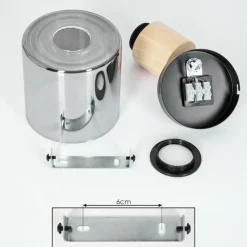 Luminaires Scandinaves-hofstein Plafonnier Covelas Écru, Noir, 1 lumière