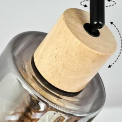 Luminaires Scandinaves-hofstein Plafonnier Covelas Écru, Noir, 4 lumières