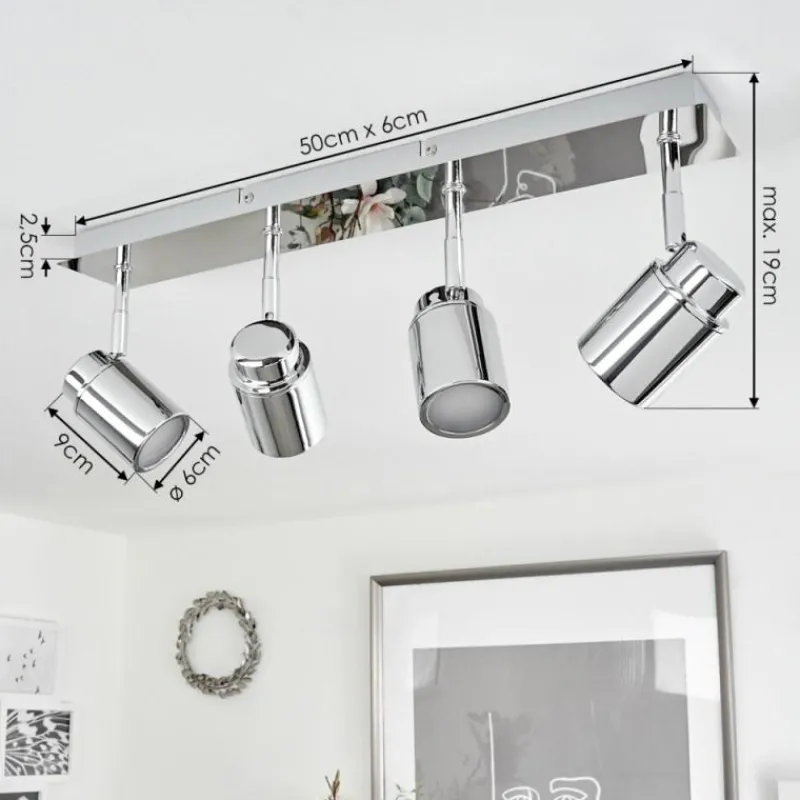 hofstein Plafonnier Douarnenez Chrome, 4 lumières