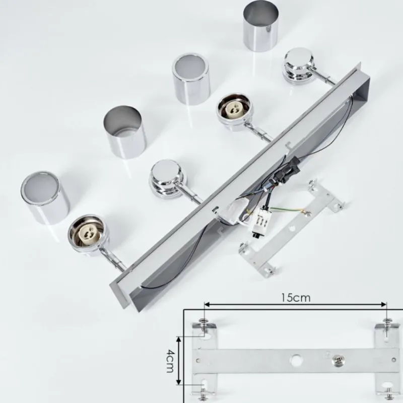 hofstein Plafonnier Douarnenez Chrome, 4 lumières