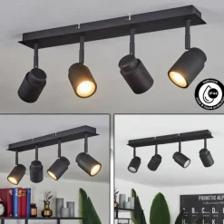 hofstein Plafonnier Douarnenez Noir, 4 lumières