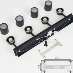 hofstein Plafonnier Douarnenez Noir, 4 lumières