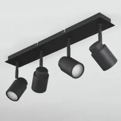 hofstein Plafonnier Douarnenez Noir, 4 lumières