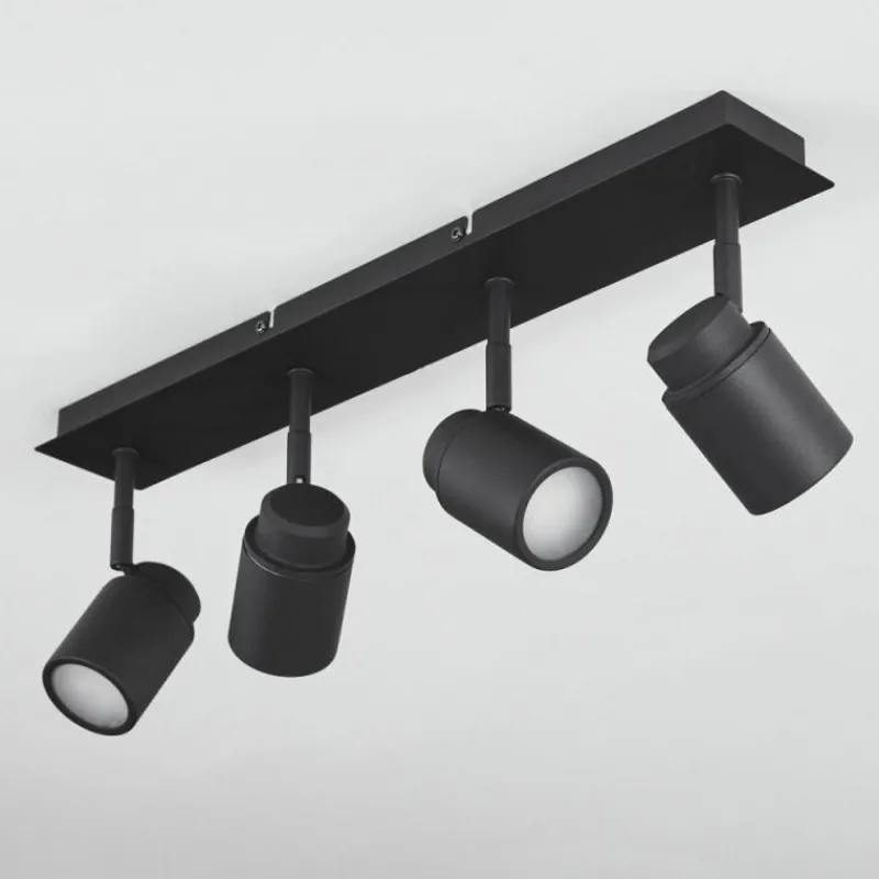 hofstein Plafonnier Douarnenez Noir, 4 lumières