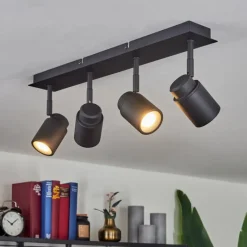 hofstein Plafonnier Douarnenez Noir, 4 lumières