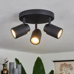 hofstein Plafonnier Douarnenez Noir, 3 lumières