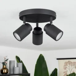 hofstein Plafonnier Douarnenez Noir, 3 lumières