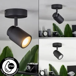 Luminaires Scandinaves-hofstein Plafonnier Douarnenez Noir, 1 lumière