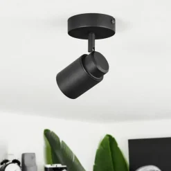 Luminaires Scandinaves-hofstein Plafonnier Douarnenez Noir, 1 lumière