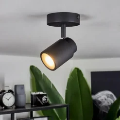 Luminaires Scandinaves-hofstein Plafonnier Douarnenez Noir, 1 lumière