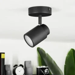 Luminaires Scandinaves-hofstein Plafonnier Douarnenez Noir, 1 lumière