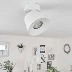 hofstein Plafonnier Especiosa Blanc, 1 lumière