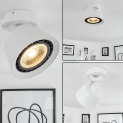 hofstein Plafonnier Especiosa Blanc, 1 lumière