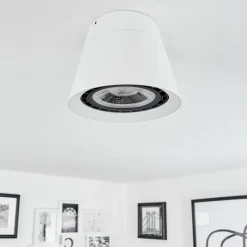 hofstein Plafonnier Especiosa Blanc, 1 lumière