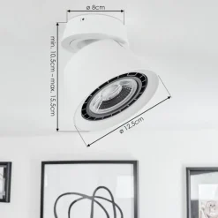 hofstein Plafonnier Especiosa Blanc, 1 lumière