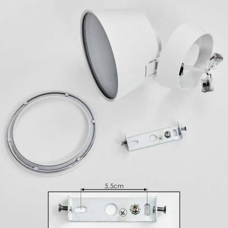 hofstein Plafonnier Especiosa Blanc, 1 lumière