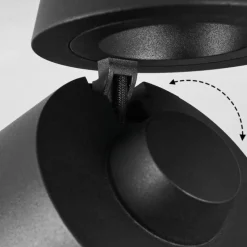 hofstein Plafonnier Especiosa Noir, 1 lumière