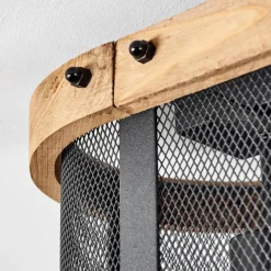 Luminaires Scandinaves-hofstein Plafonnier Feillens Écru, Noir, 3 lumières