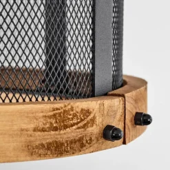 Luminaires Scandinaves-hofstein Plafonnier Feillens Écru, Noir, 3 lumières