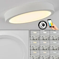 hofstein Plafonnier Finsrud LED Blanc, 1 lumière